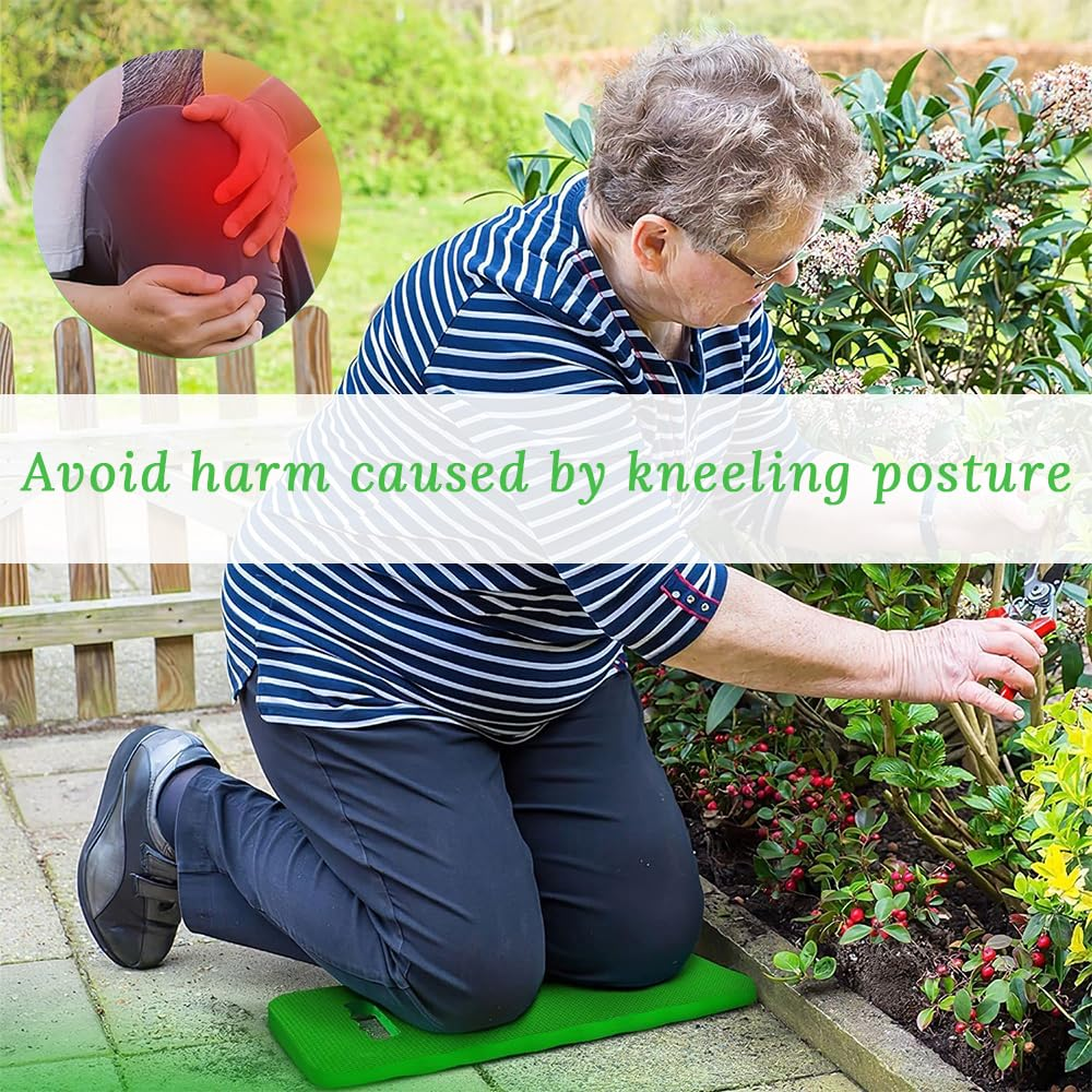 GUDAJIN 12 Pack Garden Kneeling Pads, Thickened Garden Gardening Kneeling Pads, Knee Pads Waterproof Non-Slip Mat, Yoga Exercise Seat Mat for Gardening, Cleaning, Yoga, Praying, Exercise (Green) image number 2