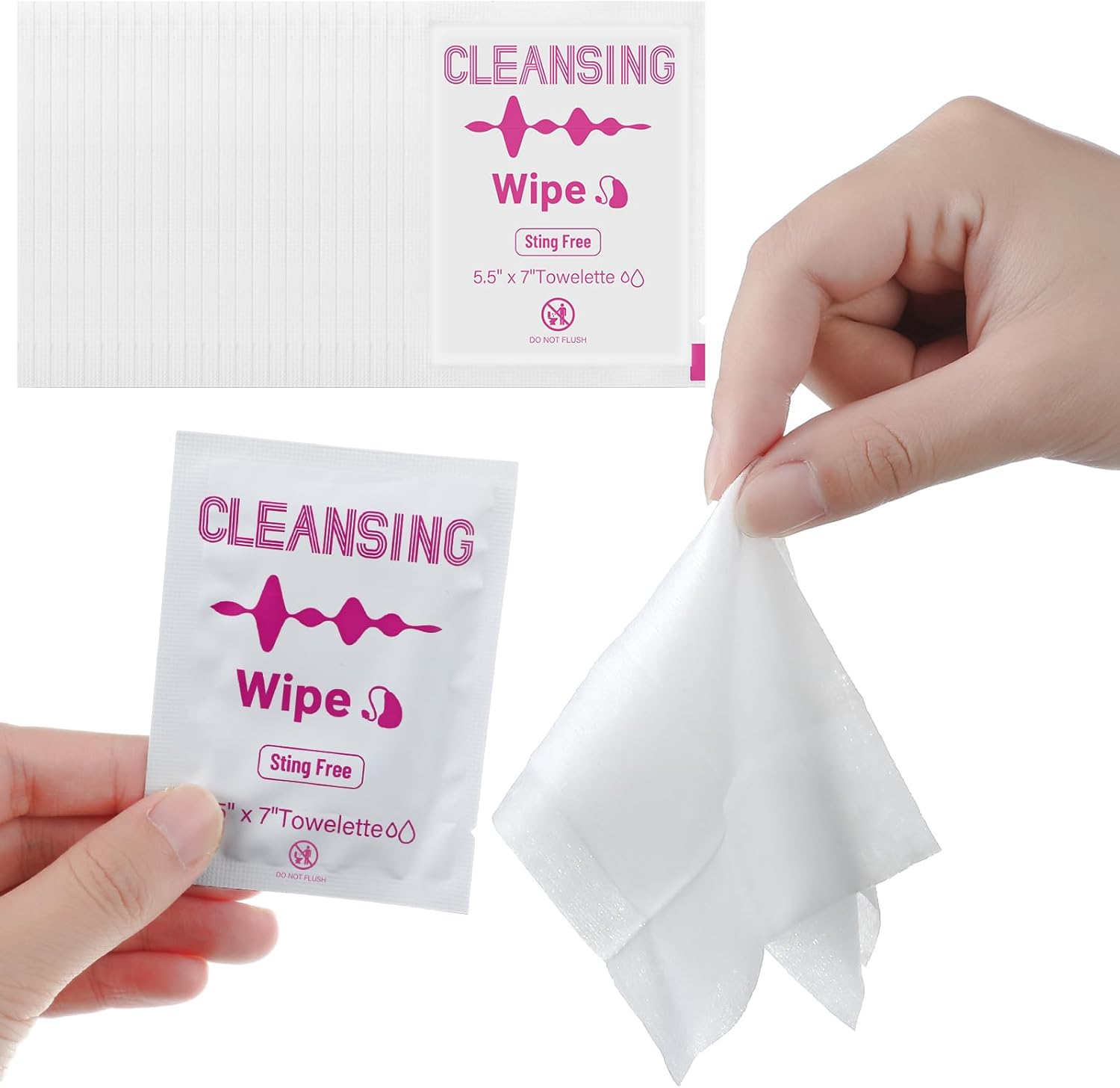 Timgle 200 Count Hearing Aid Wipes Cleaning Towelettes Individually Wrapped Phone Cleaning Wipes Laptop Cleaner Wipes for Earwax Sweat Removal from Earbuds Earmold Earplugs in Ear Monitors - Blue image number 5