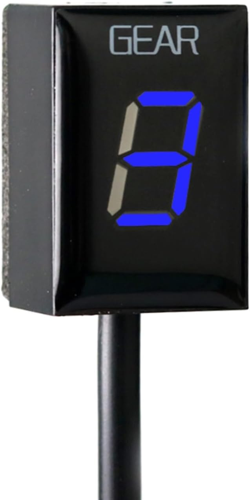 Gear Display Indicator, for CBR650F 2014 2015 2016 2017 2018 CBR 650F, Motorcycle Accessories 1-6 Speed Gear Display Indicator Digital Meter (Size : Blue) image number 5