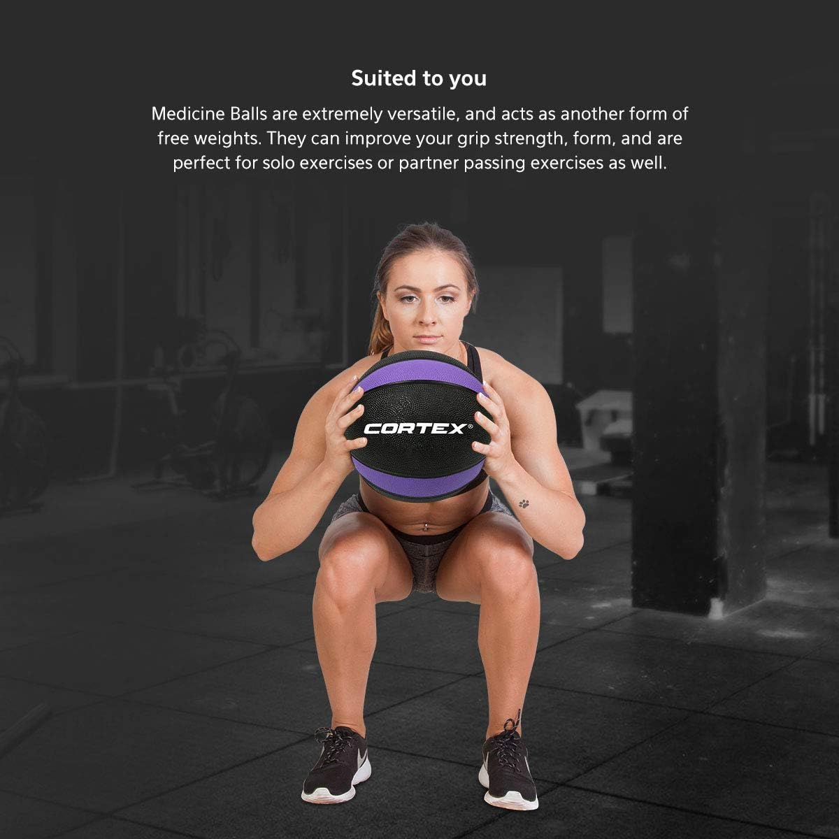 Cortex Medicine Ball 6Kg Training Exercise Ball Slam Core Training Home Gym image number 2