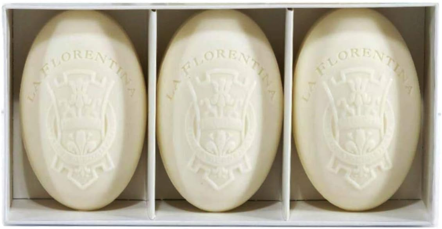 La Florentina:"Agrumi Di Boboli" Bar Soaps, Citrus Scent,"Bellosguardo" Collection - Pack of 3 Soaps, 5.3 Ounces (150G) Each, Gift Box [ Italian Import ] image number 3