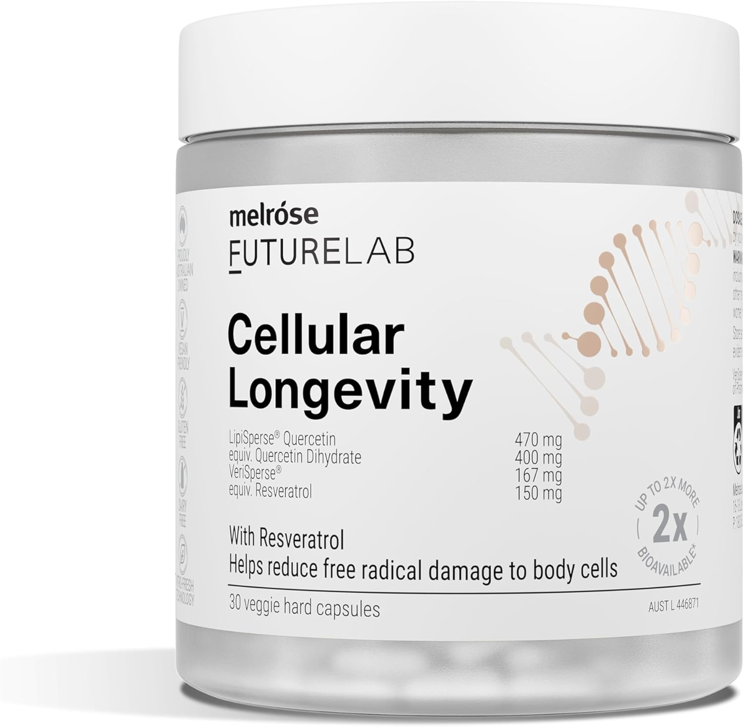 Melrose Futurelab Cellular Longevity 30 Capsules image number 1