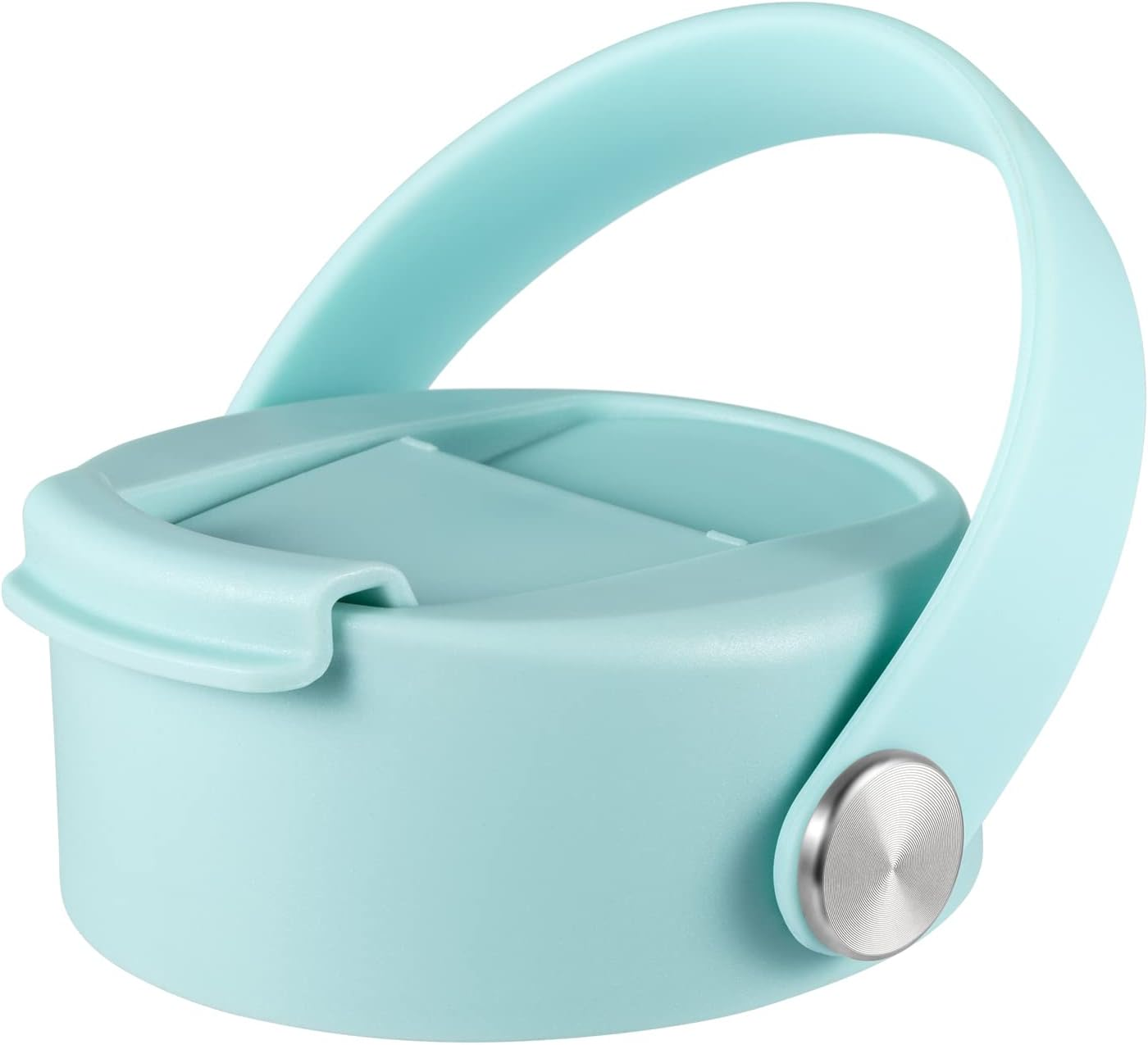 Tzuoieo Flip Lid for Hydro Flask Wide Mouth 32 40 Oz with Flexible Handle, Replacement Coffee Lid Compatible with Hydroflask, Nalgene, and More Top Water Bottle Brands Wide Mouth 32 Oz 40 Oz