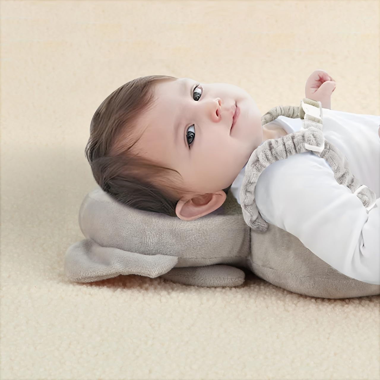 Pandaear Baby Head Protection Backpack, Toddler Walking Head Protector, Adjustable Head Protector Pad Safety Cushion (Elepant) image number 1