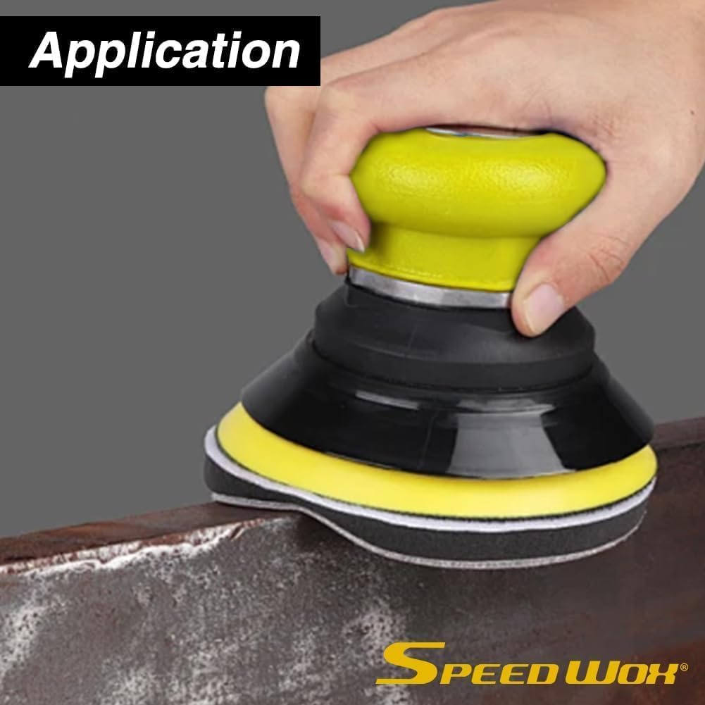 SPEEDWOX Soft Interface Pad 6 Inch 25 Holes Hook and Loop Sponge Cushion Buffer Backing Pad Sanding Stickfix Interface Pad Abrasive Net Sander Pad for Sander Automotive Woodworking Polishing image number 3