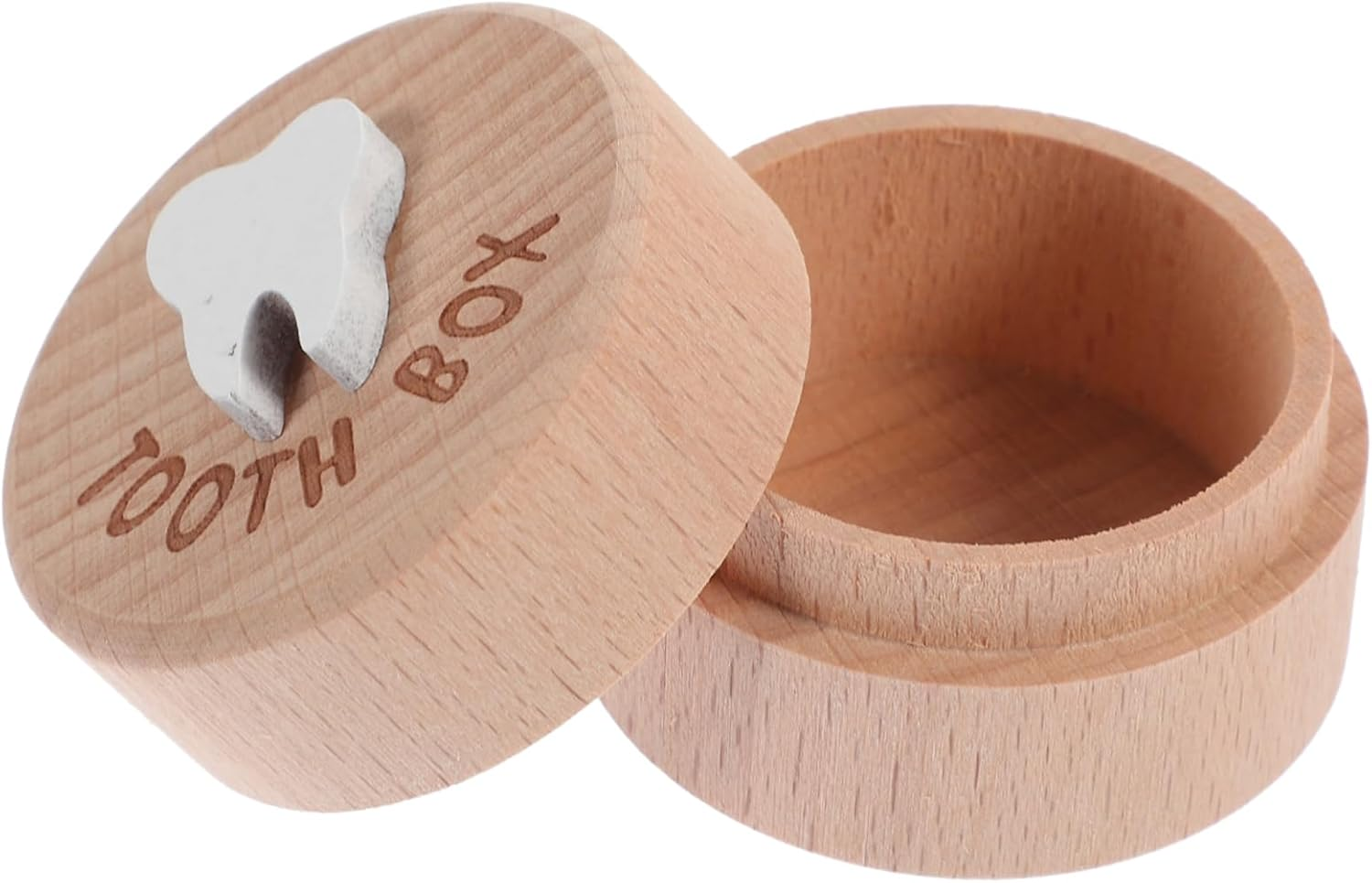 Deciduous Tooth Box save Organizer First Tooth Holder Fetal Hair Storage Box Boys and Girls Born Essentials