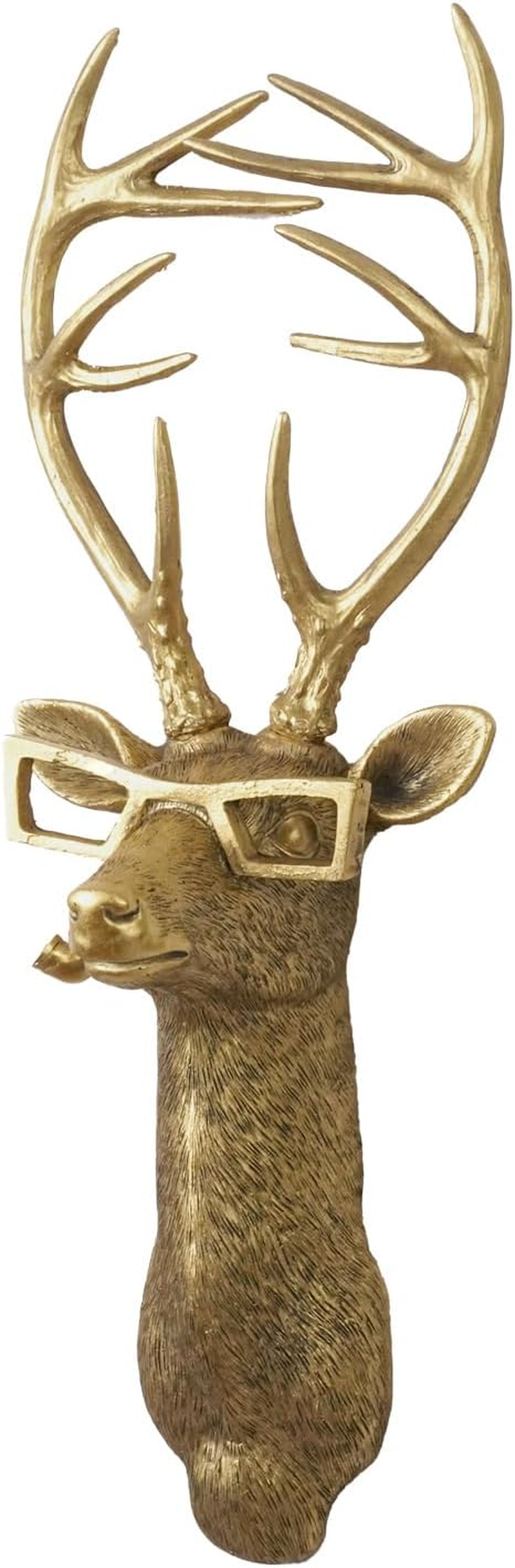 Animal Heads Wall Decor, Faux Deer Head Mount, Animal Sculptures Wall Decor, Resin Animal Head Wall Hanging Decoration for Living Room Bedroom Kitchen Gift,Rabbit