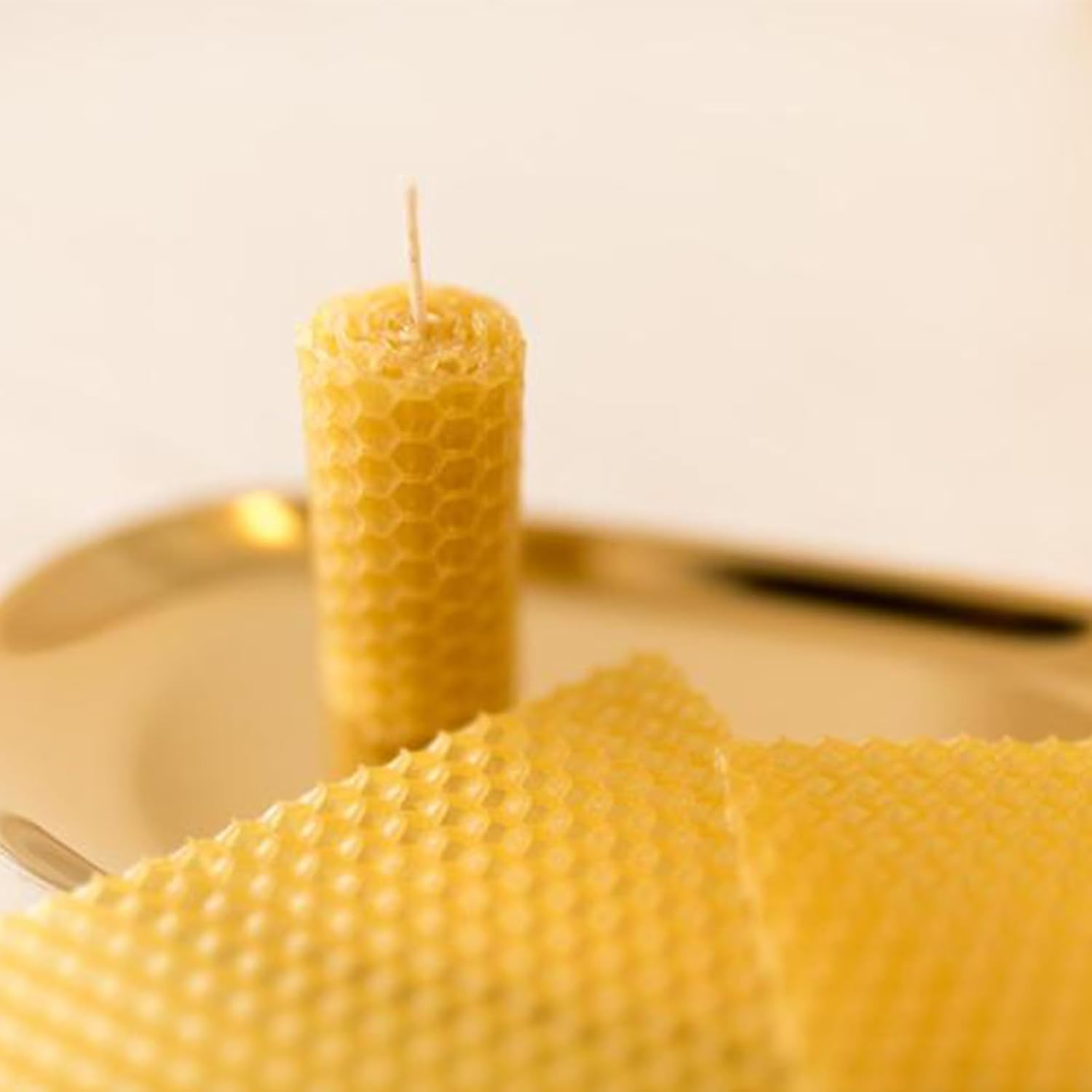 30 Pieces Beeswax Candle Beeswax Dishes Beeswax Dishes for Candles for Candles Wax Plates for Beekeeping Candle Making Crafts Furniture Polishing image number 4