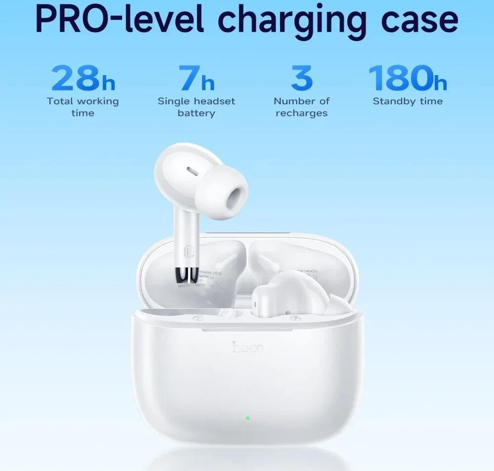 Hoco EQ2 Thought True Wireless Bluetooth Headset, Black image number 3