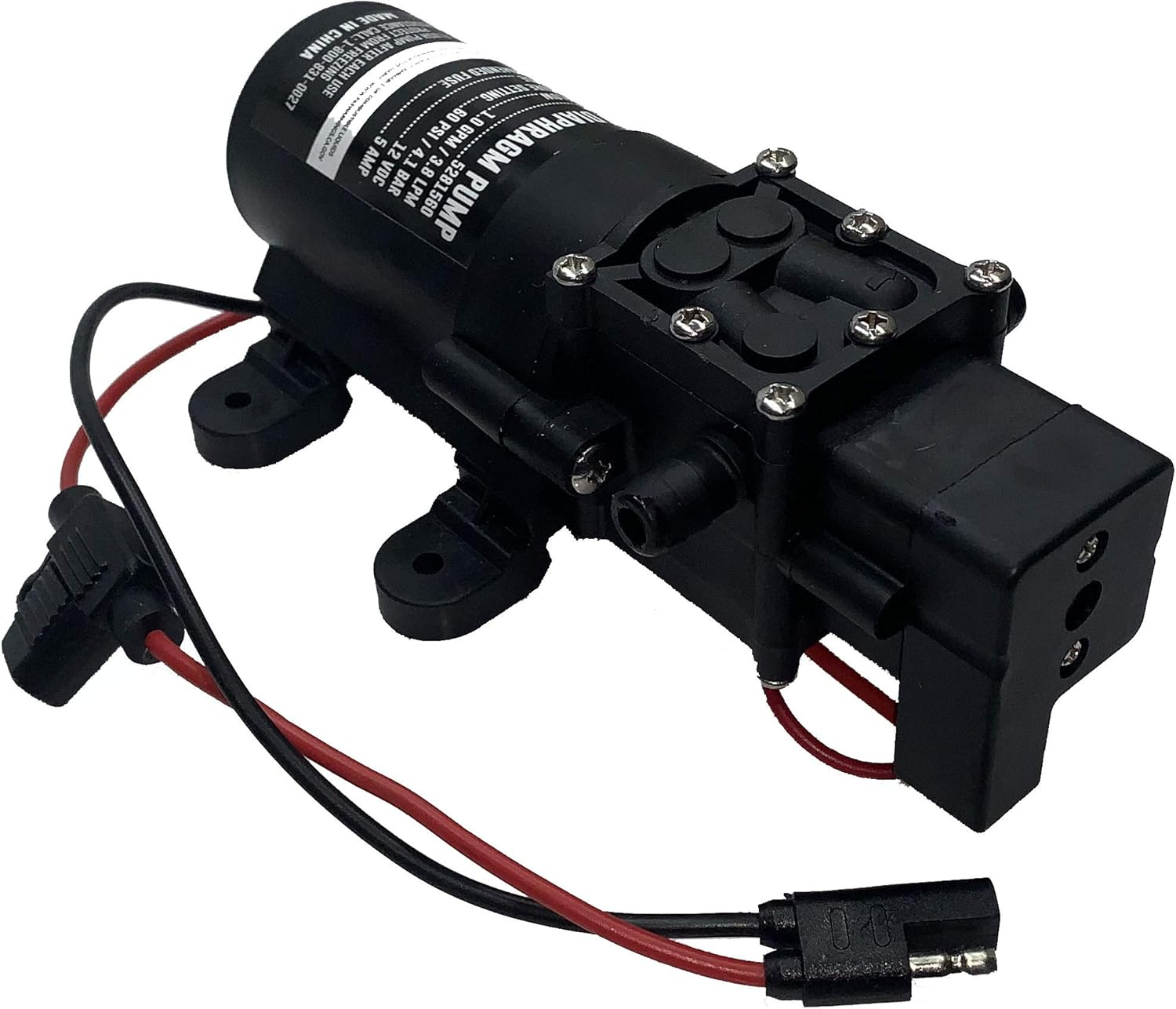 Fimco High-Flo 1.0 GPM 60 PSI 12VDC Daiphragm Pump image number 2