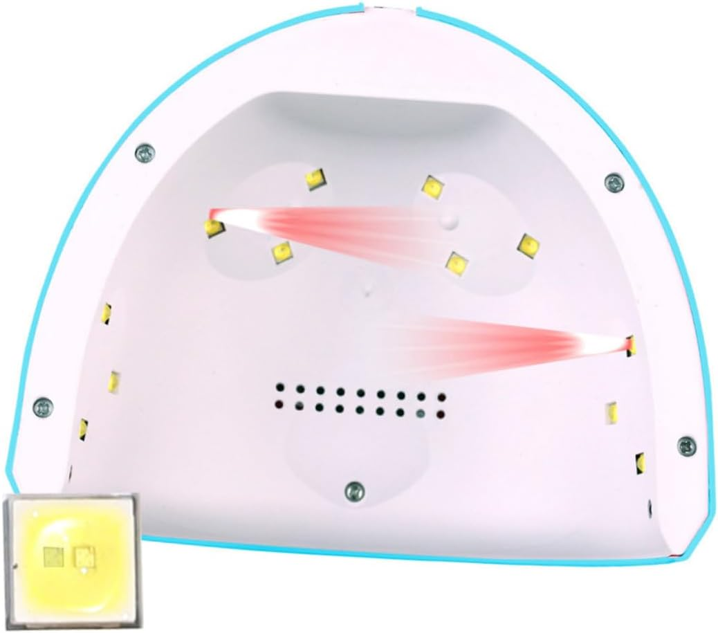 VILLFUL Nail Gel Polish Curing Machine with LED Light Beads Smart Automatic Sensor Nail Dryer for UV and LED Gel Digital Timer Display with Settings Even Heat Manicure Tool for Home And