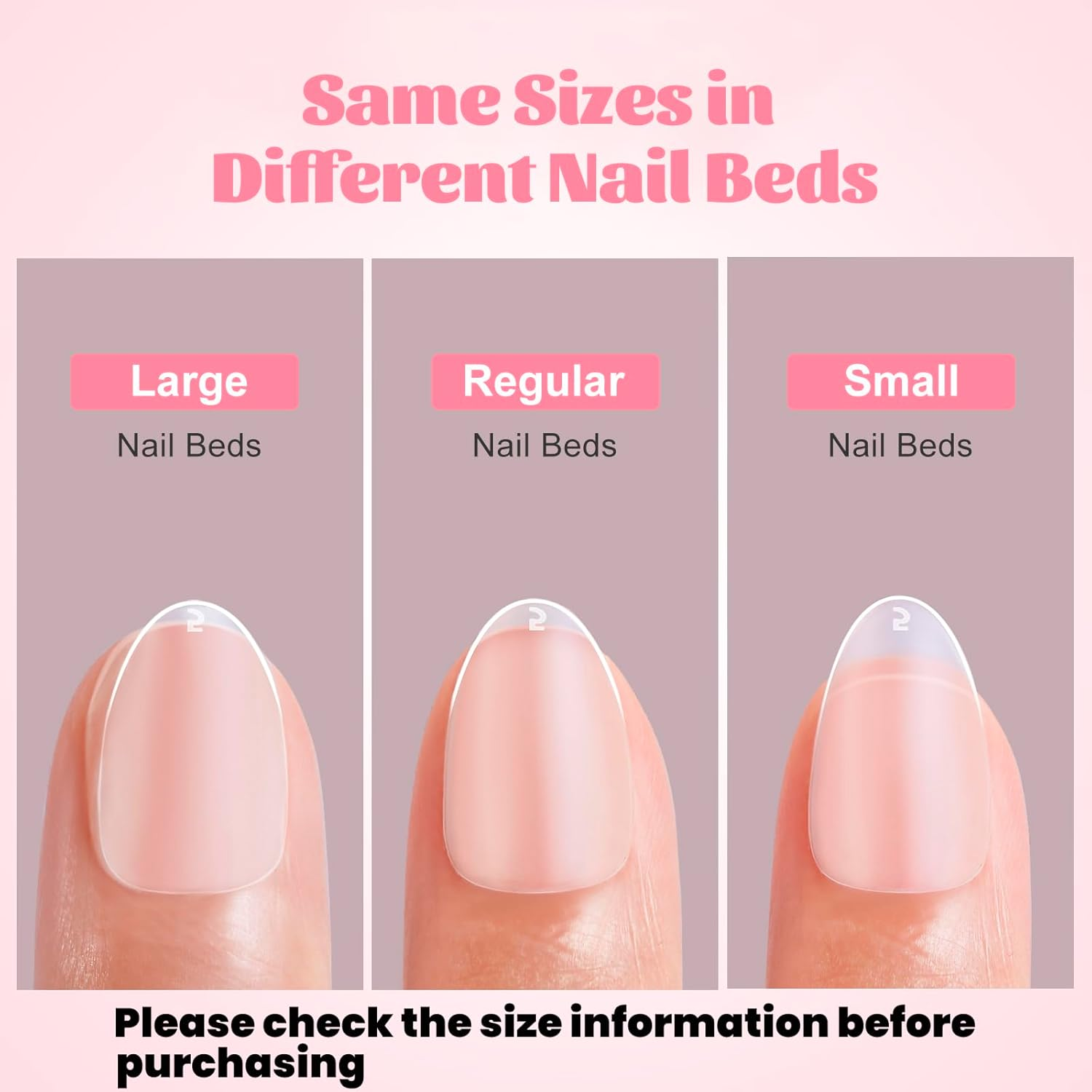 Extra Short Almond Nail Tips, SINOKAME No File Gel Nail Tips with Tip Primer Cover, for Tiny Petite Child &Average Nail Beds, Clear Gel Press on Fake Nails Short for Nail Extensions,600Pcs 15 Sizes image number 2