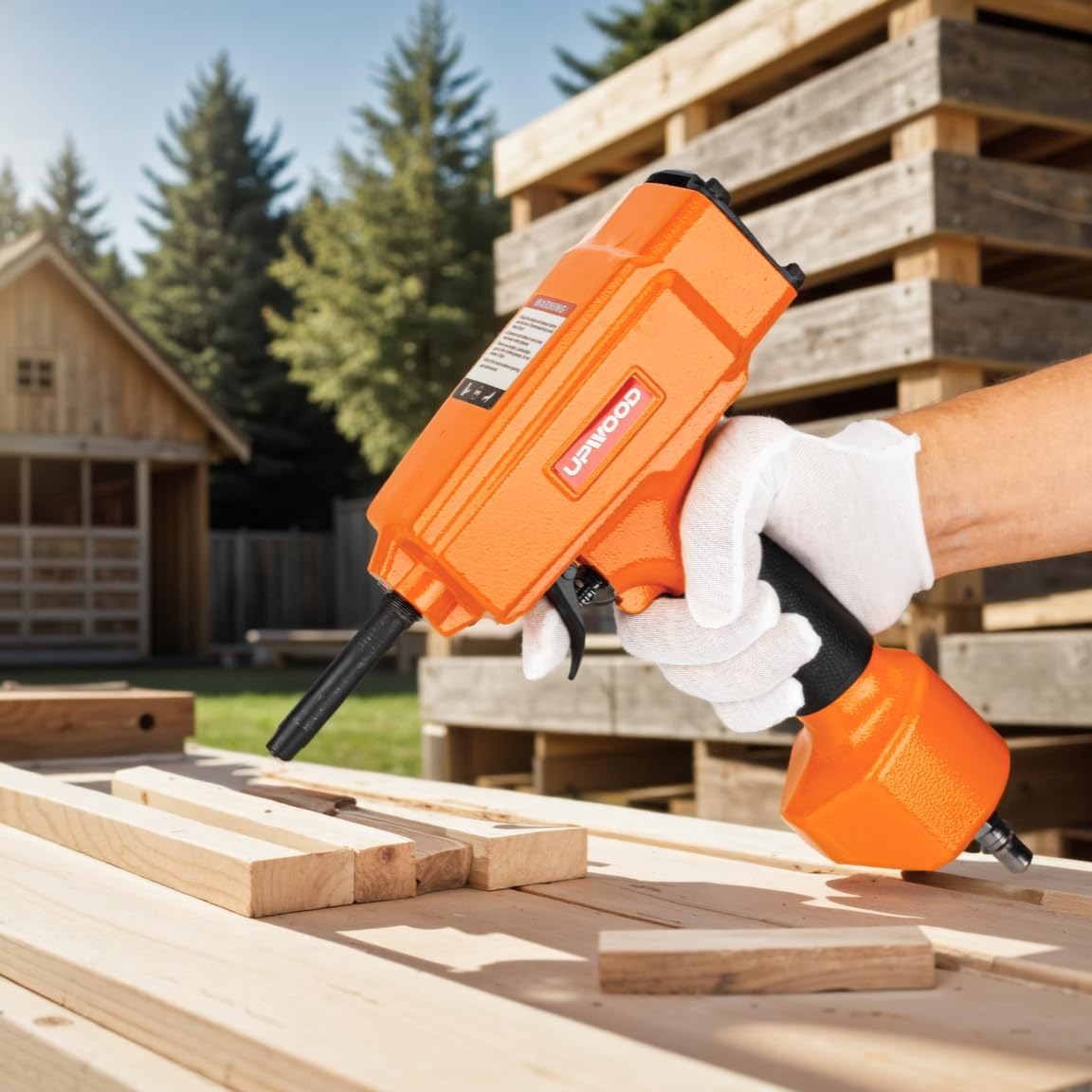 Professional Air Punch Nailer Nail Remover, Pneumatic Nail Puller for Denailing & Recycling Wood image number 6