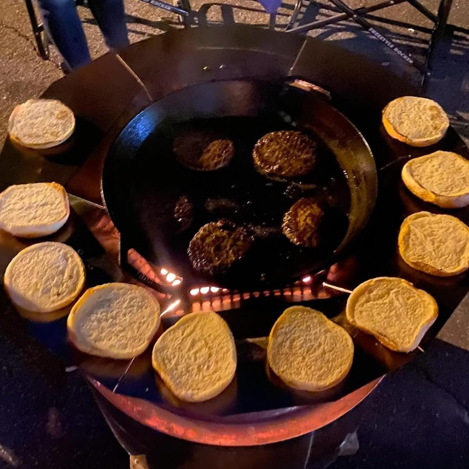 Keesha Heat Deflector for Solo Stove Ranger 15"- Heat Plate for Fire Pits, Heat Deflector for Solo Stove Ranger Accessory with 3 Detachable Legs, 304 Stainless Steel