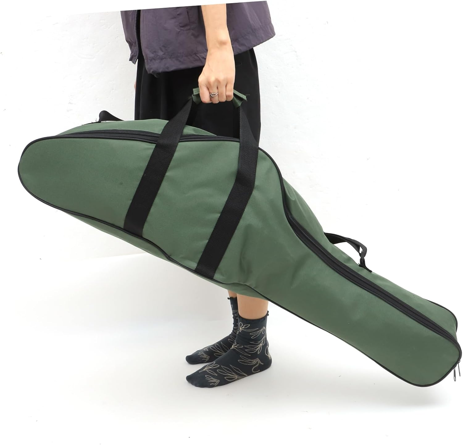 Garneck Chainsaw Bag Portable Outdoor Use Large Capacity Water-Resistant Canvas Carrying Case Convenient Handheld Design for Forestry and Gardening