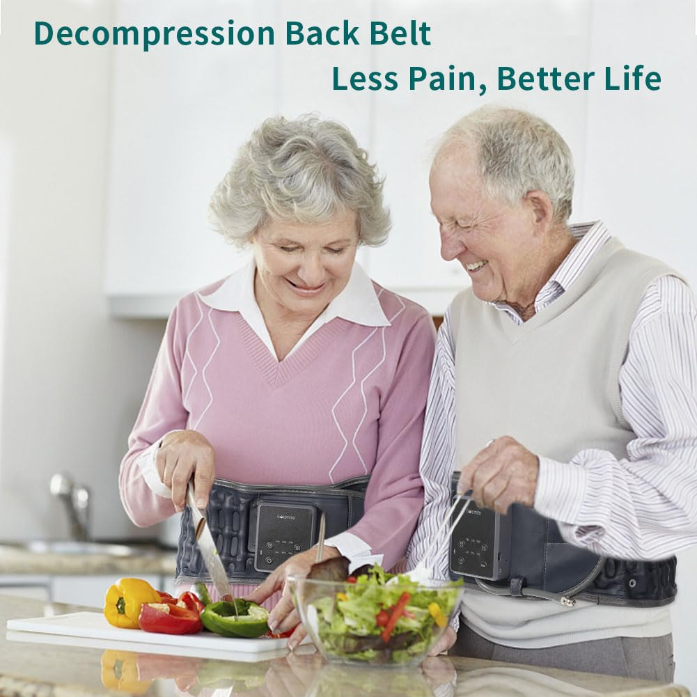 Heated Back Massager Belt Inflatable for Instant Back Pain Relief Lumbar Decompression Belt with Heating & Vibration, Operated by Rechargeable Battery, Fits 29-49 Waist image number 4