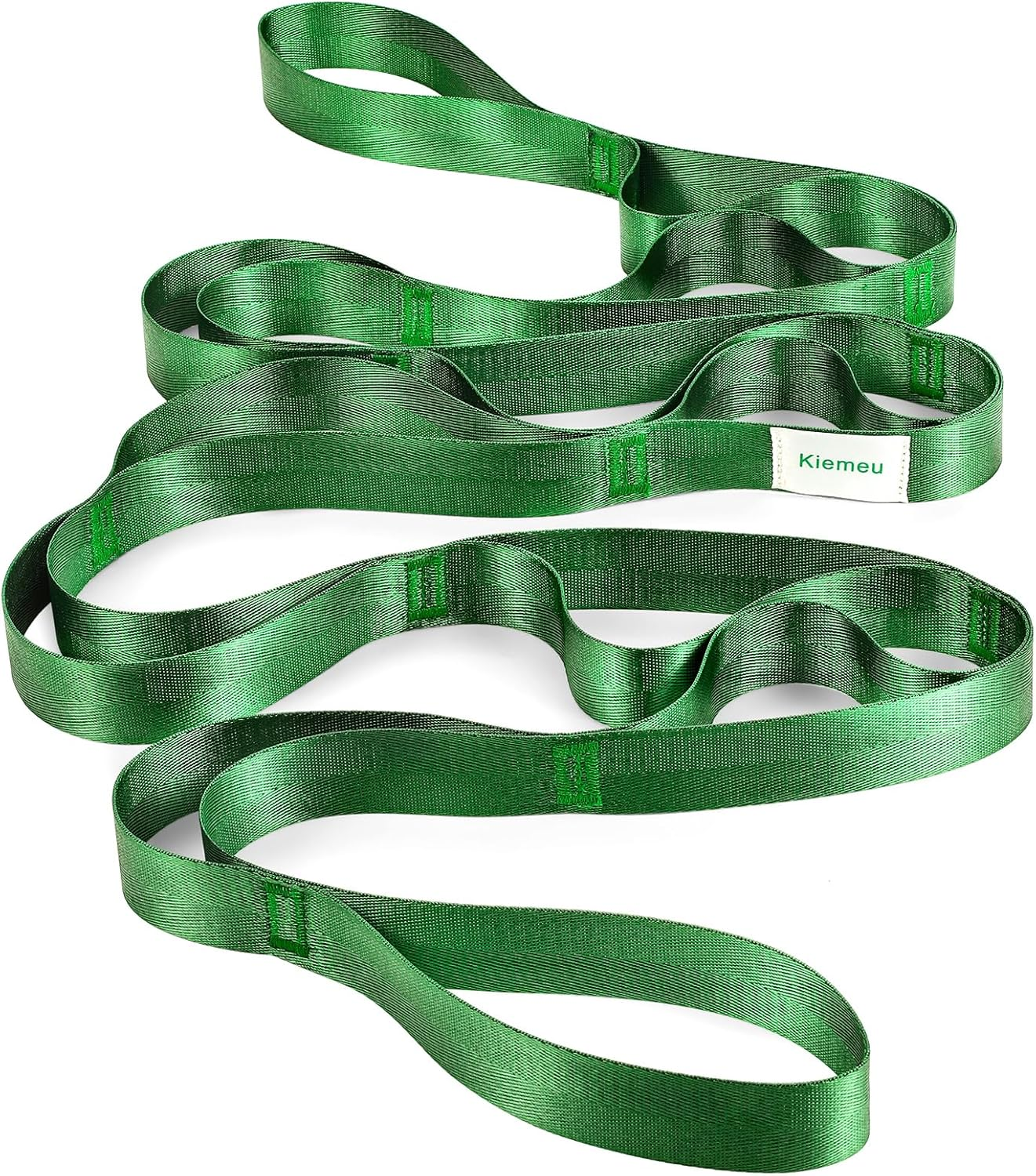 Kiemeu Yoga Straps for Stretching Strap with Loops, Non-Elastic Stretch Bands for Physiotherapy and Flexibility, 244Cm Long image number 2
