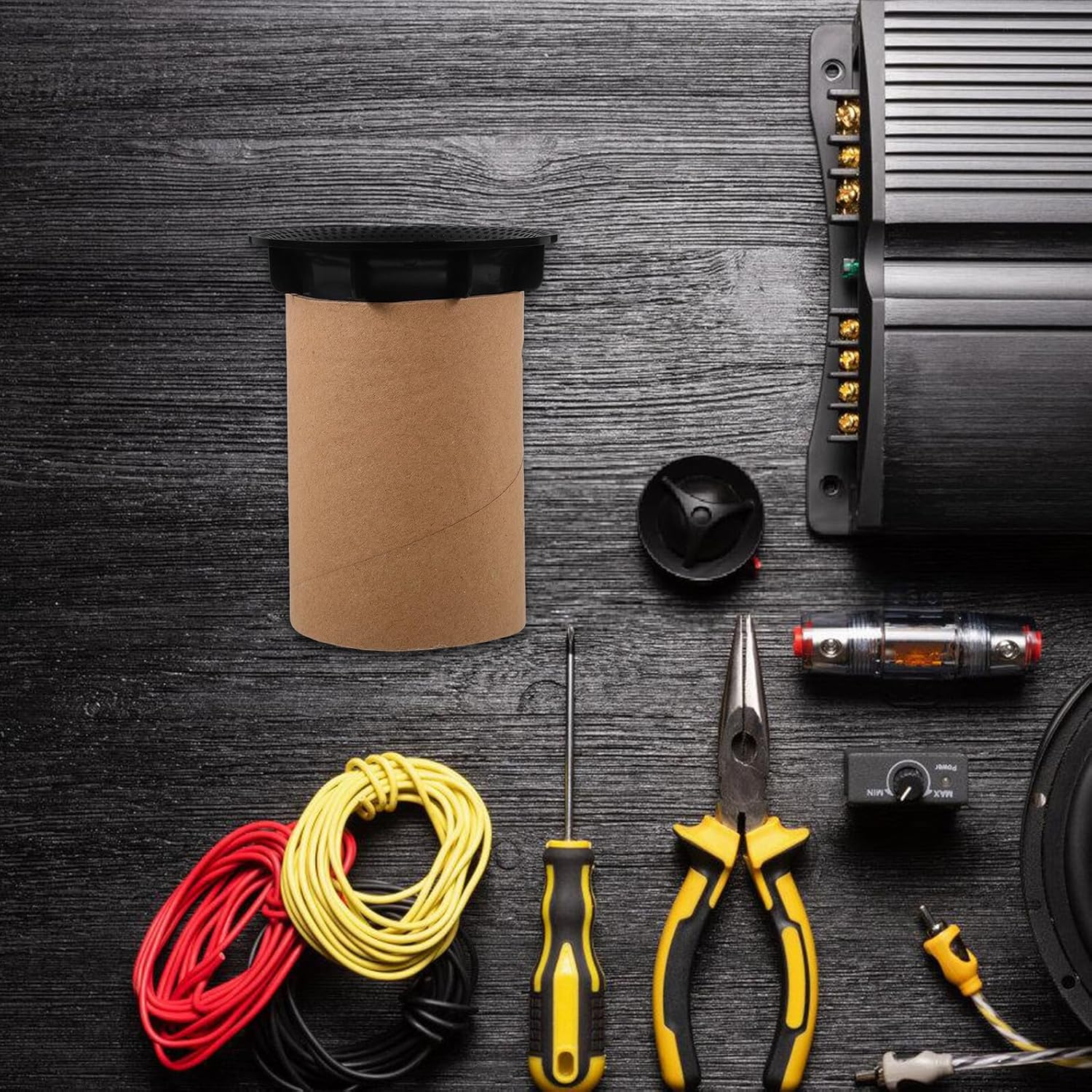 HIAKDOFT Practical Speaker Port Tube for Cabinet Hifi Outlet Plastic Paper Easy Install for Home Car Stage Performance