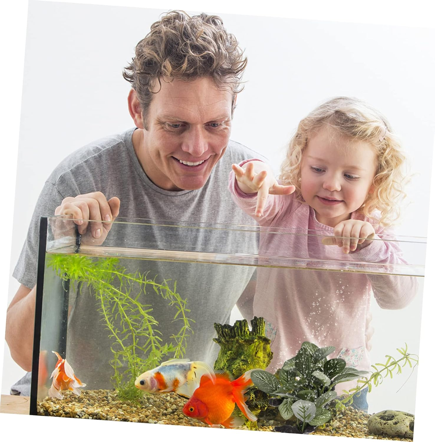 BESPORTBLE Delicate Artificial Aquarium Plant Compact Decorative Fake Greenery for Fish Tank Safe Plastic Aquarium Decor with Fine Workmanship Natural Style for Home and Pet Tanks image number 6