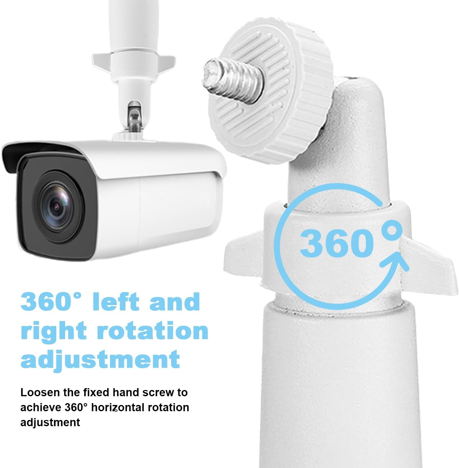 GIOD 2-Pack Camera Wall Mount Bracket, 360&deg; Adjustable Aluminum Mount Compatible with Arlo Pro 2/3/Ultra, Universal 1/4" Screw image number 1