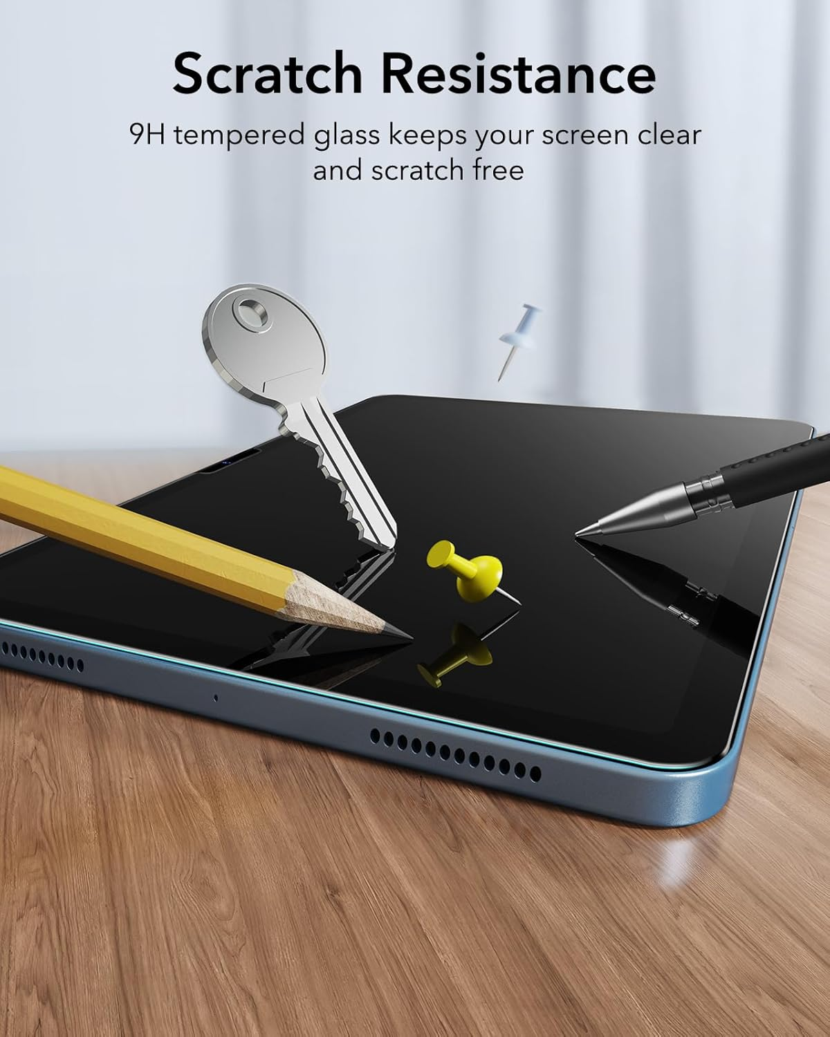 ESR 2 Pack Screen Protector for Ipad 11Th/10Th Generation A16 (11/10.9 Inch,2025/2022), 9H Tempered Glass Film with Ultra Fit Tray, Apple Pencil Support, Scratch Resistant, HD Clarity, Bubble Free image number 2