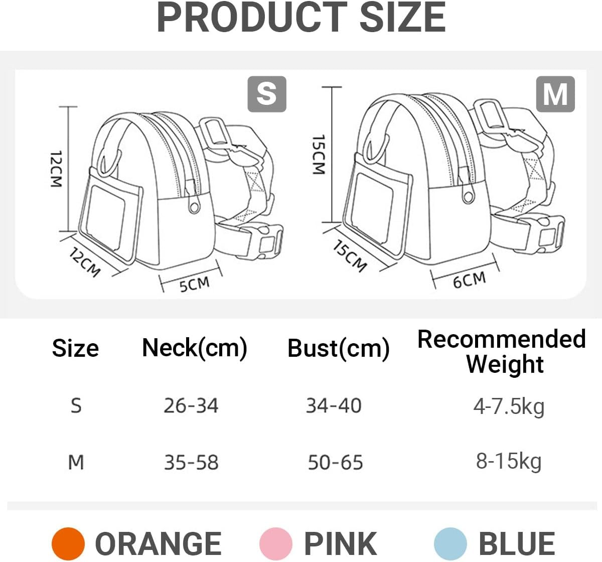 AIMALL Cartoon Dog Backpack, Adjustable Small Dog Outdoor Travel Harness with Poop Bag Dispenser, Durable Polyester Twill, for Small to Medium Pets image number 4