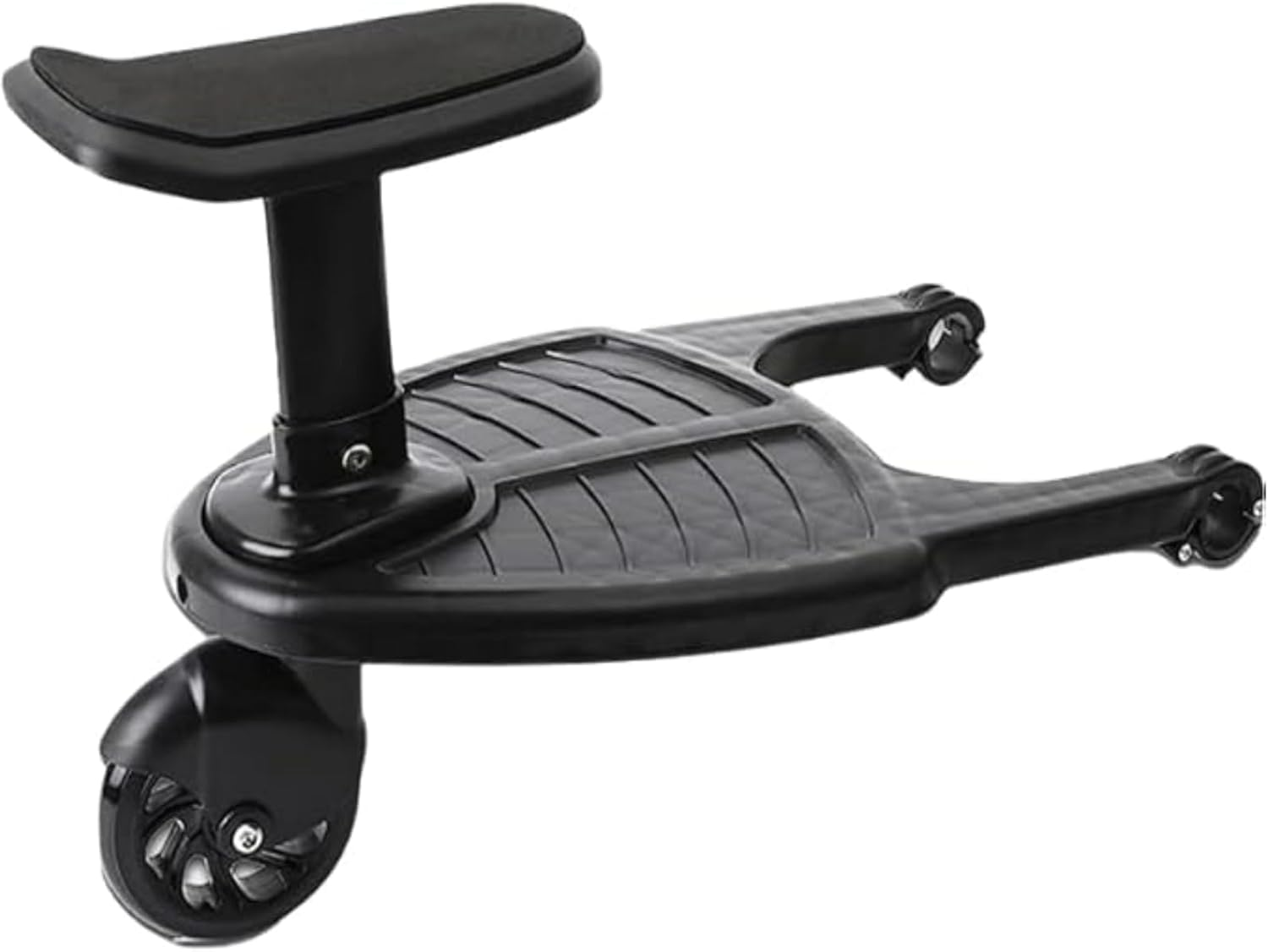 2 in 1 Stroller Step Board Kids Toddler Buggy Wheel Travel Board Skateboard Fits Most Strollers Horizontal Axis Hole Diameter Must Be <2.5Cm Prams Accessories (Pink Wheel)