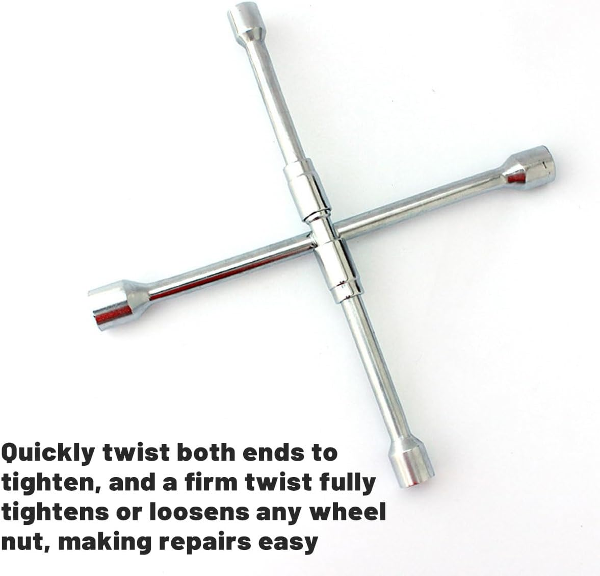 AIMALL Foldable Tire Wrench Set Carbon Steel for Car, SUV, Truck, Auto Repair Tool Kit image number 4