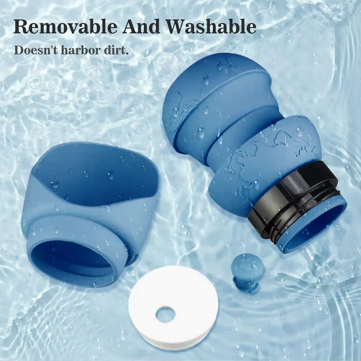 Portable 550Ml Dog Water Bottle | Foldable Pet Travel Water Dispenser | Outdoor Pet Water Kettle with Leak-Proof Design | Compact Dog Drinking Bottle image number 4