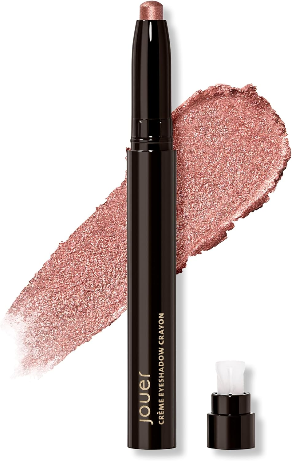 Jouer Creme Eyeshadow Crayon - Built-In Sharpener - Dermatologist Tested - Waterproof, Fast Drying & Crease Resistant Formula - Paraben, Gluten & Cruelty Free