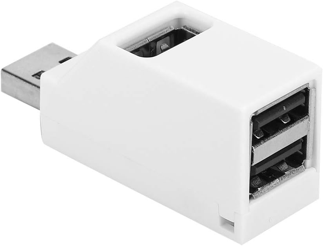 Computer Accessories, 3 Ports 2.2 X 0.9 X 0.7In 3 in 1 Convenient Hub, Portable for Desktop Laptop Computer Notebook(White 2.0) image number 4