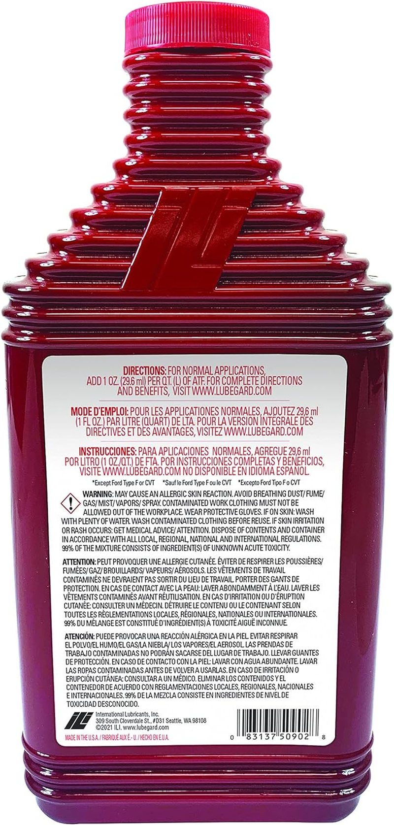 Lubegard 50902 Automatic Transmission Fluid Protectant, 32 Oz. image number 3