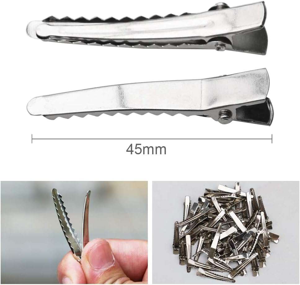 TRIXES Alligator Hair Clips X 50 - Crocodile Clips Hair - 45Mm - Ideal for Crafts and Other Hair Accessories image number 2