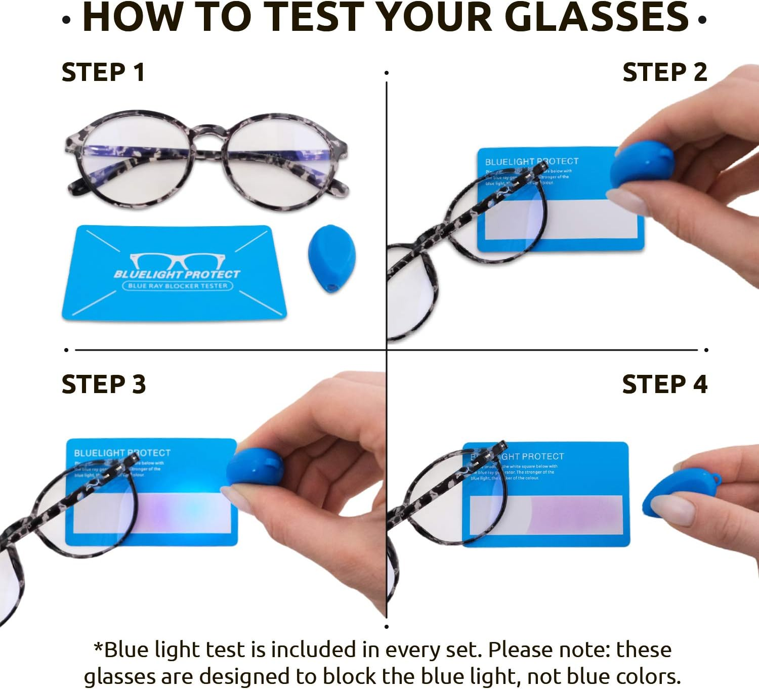 5 STARS UNITED Blue Light Glasses - Computer Glasses for Working, Gaming, Reading - Unisex Blue Light Blocking Glasses Men and Women - Non- - One Size - Clear image number 5