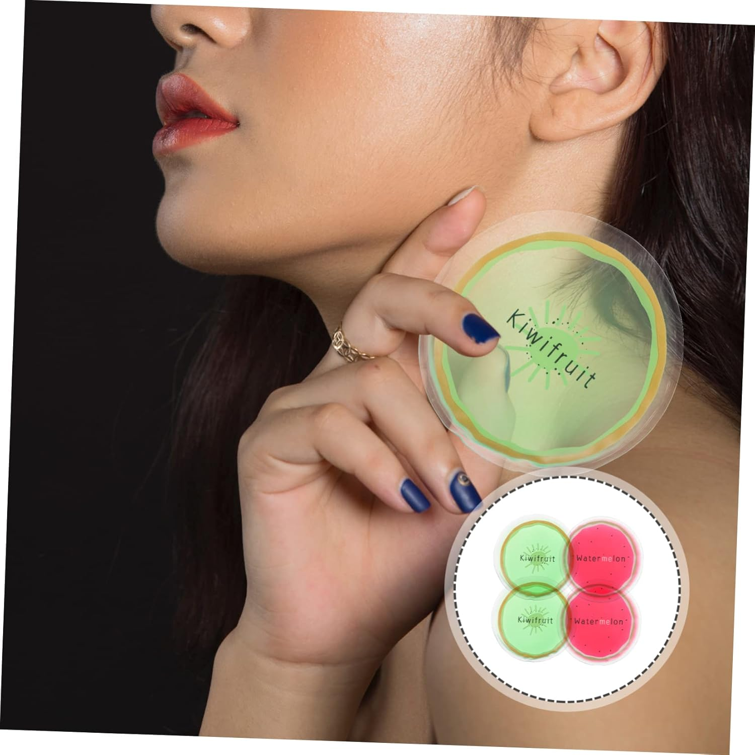 Gatuida 4Pcs Fruit Themed Ice Packs Reusable Gel Ice Packs for Decorative Cold Compresses Kiwi Watermelon and Injuries for Camping and Home Use image number 4