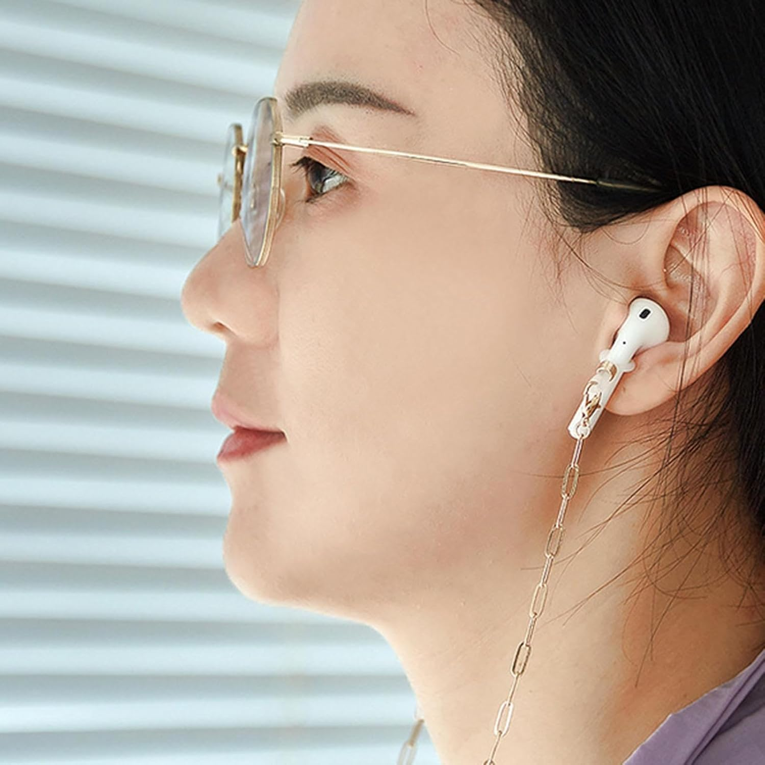 Earphone Chain - anti Lost Earbuds Chain - Earplug Neck Cord for Earbud Earphone, Sports String Accessories for Women and Men Puchen image number 3