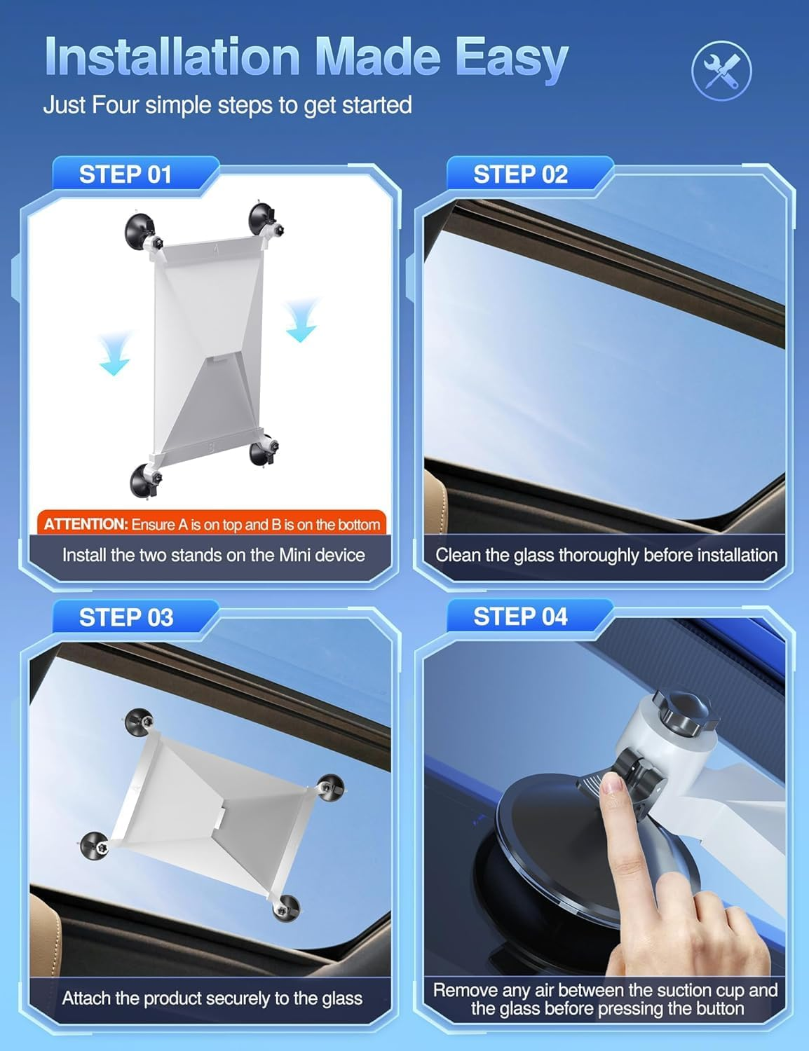 Starlink Mini Suction Cup Mount Star Link Mini Accessories image number 3