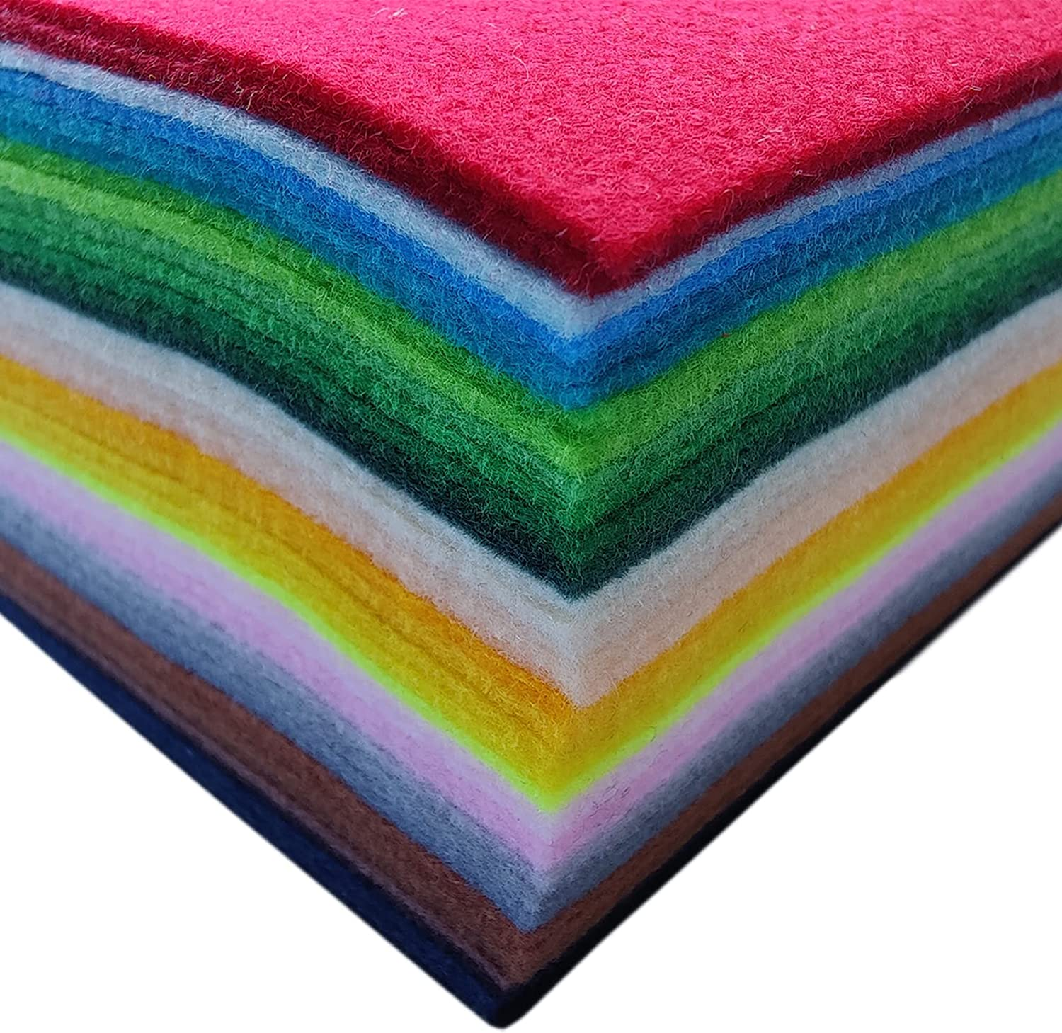 Jtnohx Soft Felt Sheets, 40 Colors Assorted Craft Felt Fabric, Color Fabric for Crafts, Square Sheets for Sewing Decorations and Party Projects (40 Colors 20&times;30Cm) image number 2