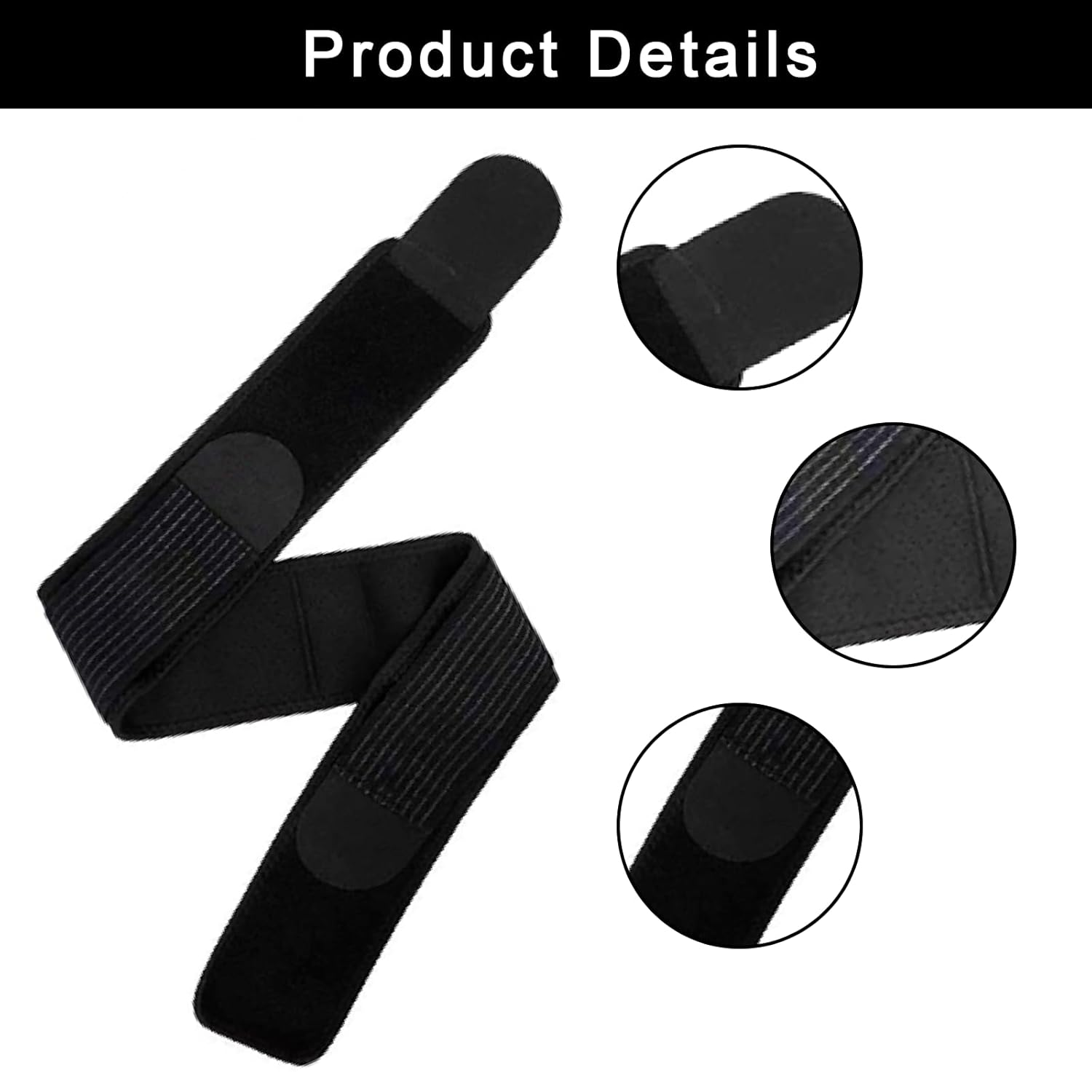 Sacroiliac Joint Hip Belt Pelvic Support Belt for Men and Women Adjustable Lower Back Support for Lower Back, Lumbar Spine and Hip Pain Suitable for 32-42 Inch Body Type image number 3