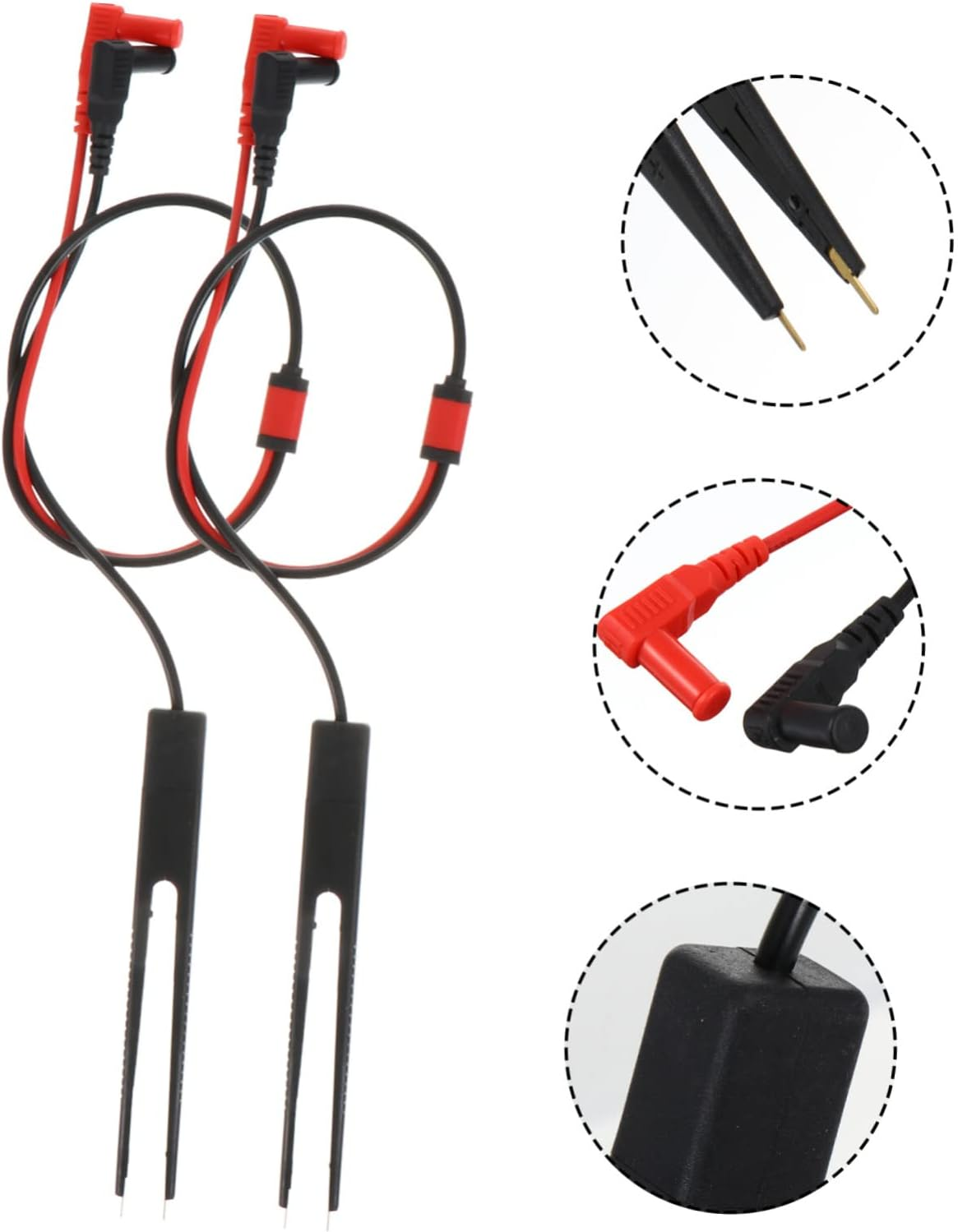 OSALADI 2 Sets Capacitance and Inductance Test Leads Wire Test Probe for Multimeter Tester Needle Automotive Voltage image number 5