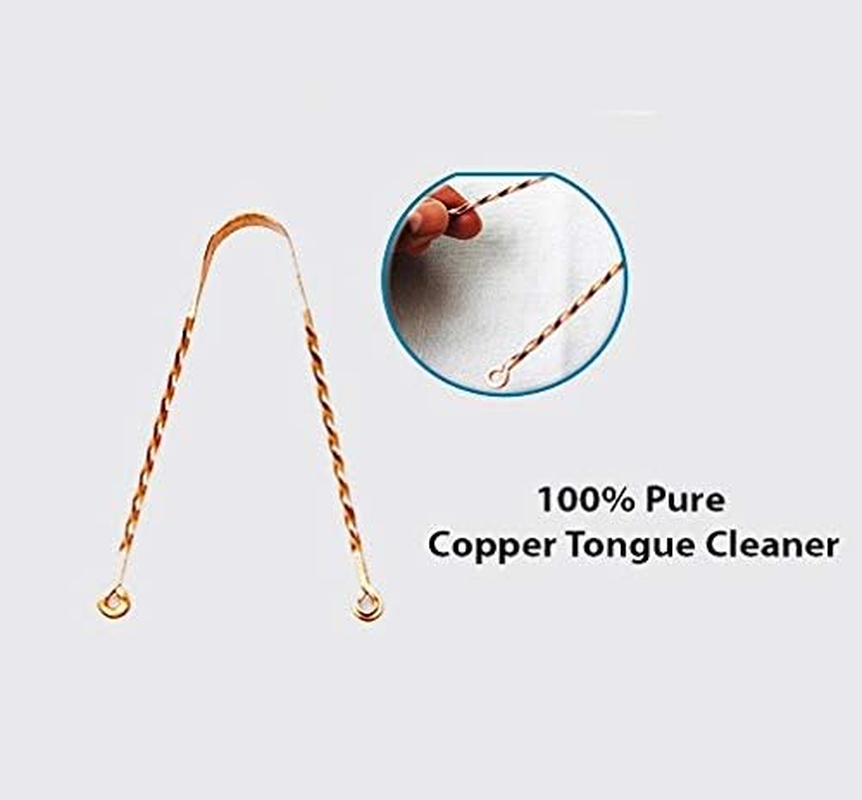 Wonder Care - Limited Edition Exquisite Twisted Copper Tongue Scraper/Cleaner Ayurvedic Antibacterial for Optimal Oral Hygiene (1 Pc) image number 5