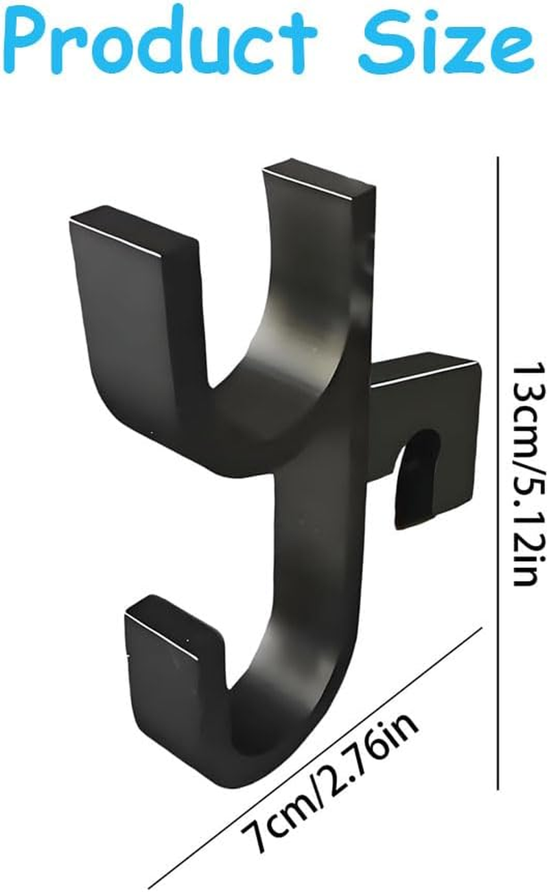 Leanockesa 2 Pack Car Umbrella Hooks,Heavy Duty Multi Purpose Hanging Hooks for Umbrella, Handbag,More Space Saving, Seat, Trunk Organizer, for Car, Boat, Stroller, Golf Cart Accessories image number 2