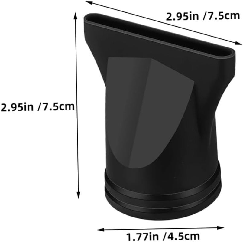 Ipetboom 15Pcs Blow Dryer Nozzle Heat Resistant Black Plastic Hair Dryer Attachments for Professional Styling Includes Diffuser and Concentrator Compatible With image number 1