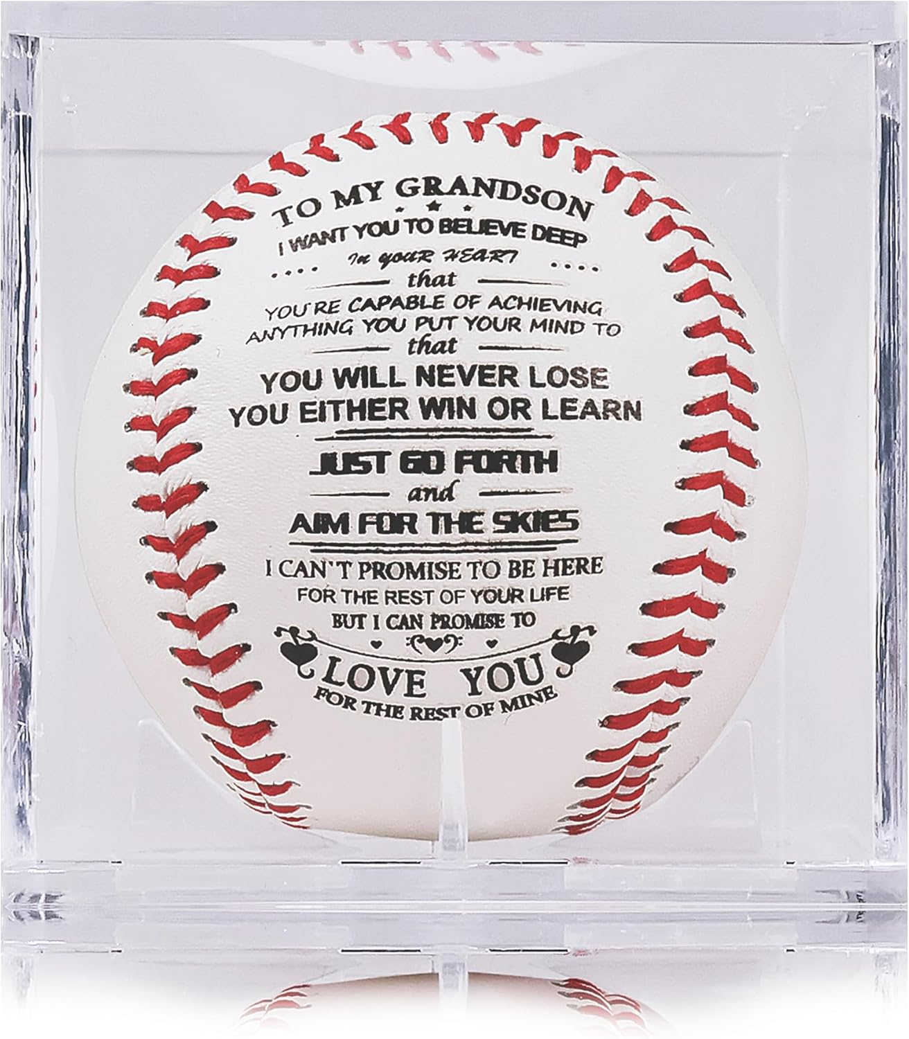 SYNGUCK Birthday Baseball Gifts for Youth, Teenage Boys,Christmas Graduation Baseball Gifts for Grandson from Grandma,Grandpa,For Son from Mom,Dad，Personalized Baseball Gifts image number 4