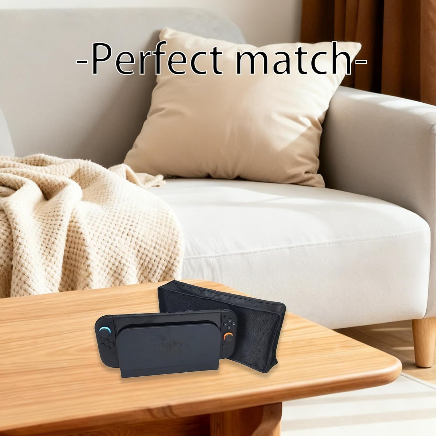 RIBHNXHI Dust Guard Cover Sleeve for Nintendo Switch 2 Console and Charging Dock - Black Protective Cover for Gaming Console and Dock Station, Dust Protection Case image number 5