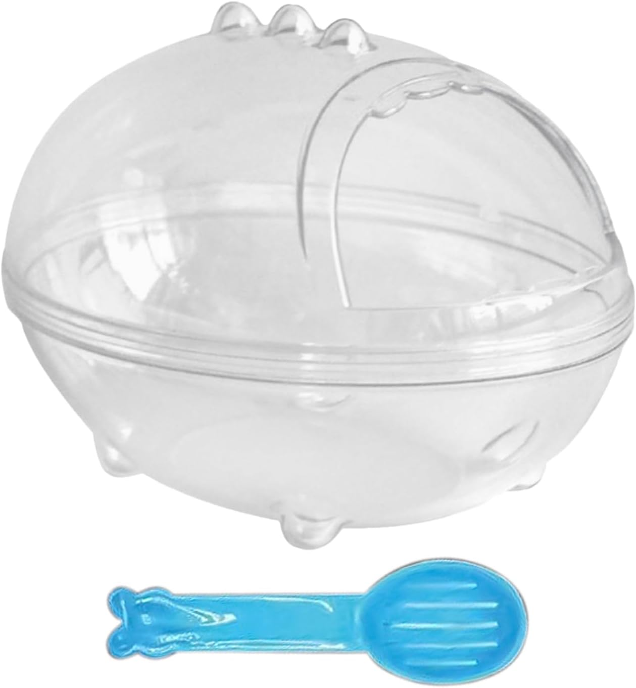 Sand Bath Box - Hamster Bed Sand Bath Box | Washroom Hamster Container | Transparent Small Pet Cleaning Container | Big Size Bathing Accessories | Washable Washroom for Gerbils Mice image number 5