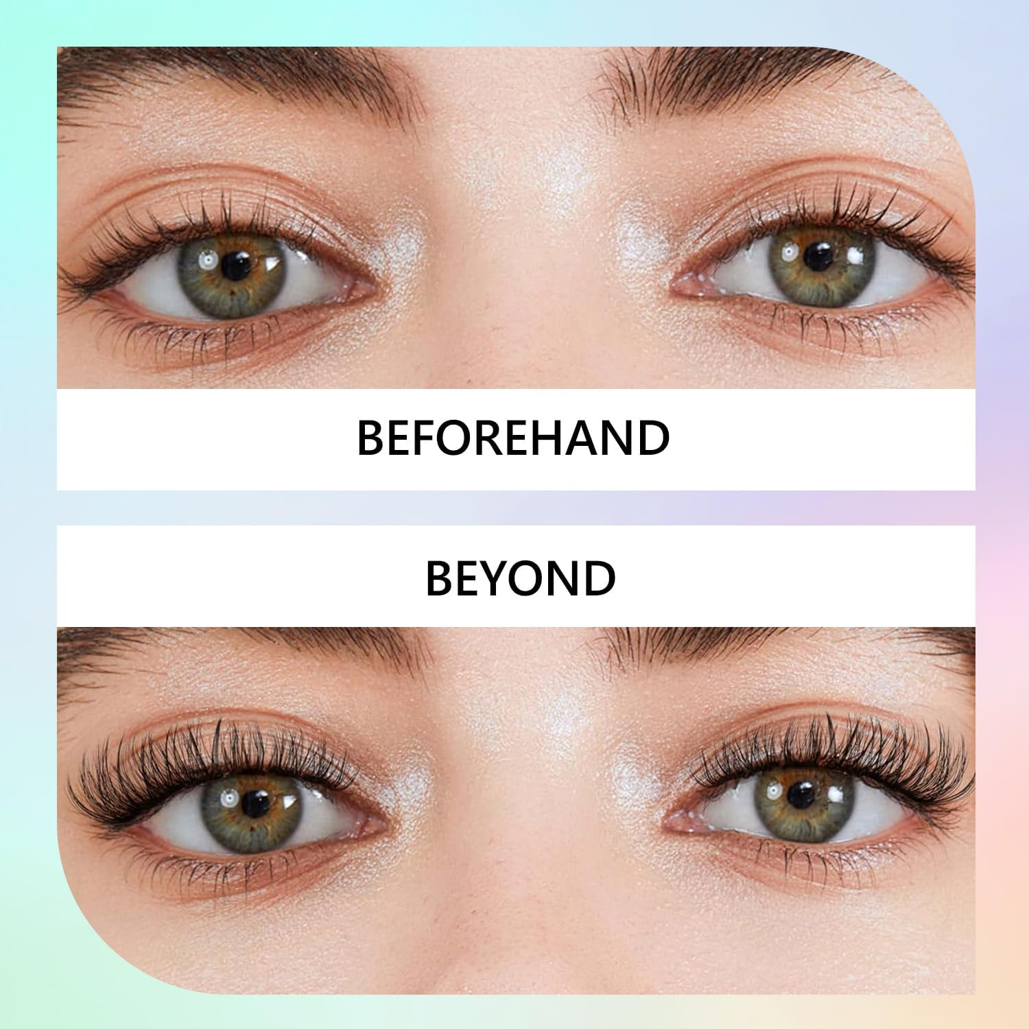 TORMEN Sectional Self Adhesive Eyelashes 100 Pcs No Glue Needed Pre Glued Lash Clusters Natural Wispy Press on Individual Lashes Reusable DIY Eyelash Extensions (Trilogy) image number 3