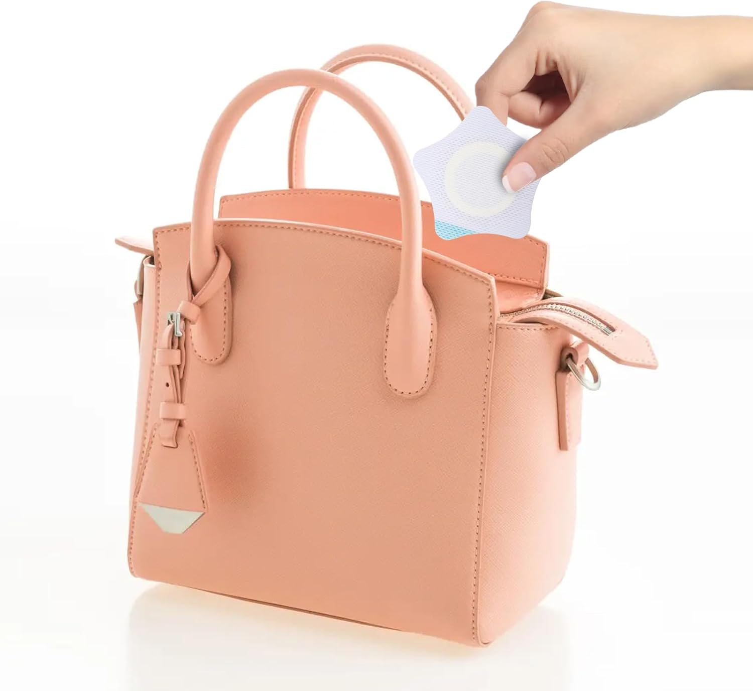 Viiotu 50Pcs Castor Oil Patches + 50 Cotton Cores, Breathable Non-Woven for Women, Portable Multi-Layer Anti-Leak Strong Adhesion Castor Oil Pack, 7Cm/2.75In