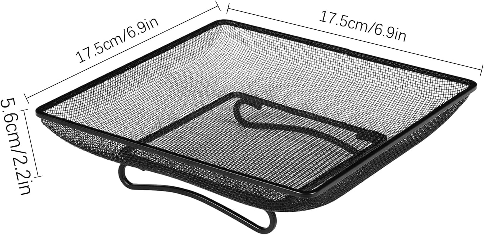 Bird Feeders for Outdoors,Ground Humming Bird Feeder Tray | Metal Mesh Bowl Feeding Supplies Station, Pet Supplies for Bunny Crow Blue Jay Squirrel Garden Decor Outside image number 6