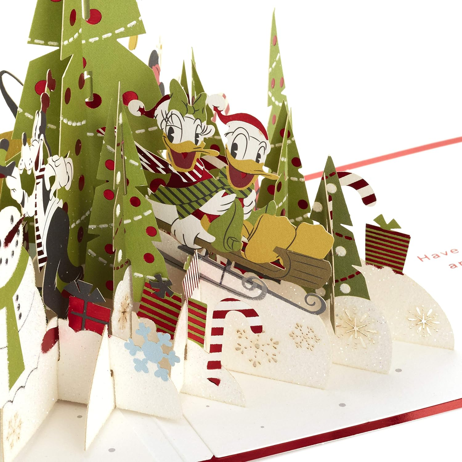 Hallmark Signature Paper Wonder Pop up Christmas Card (Mickey Mouse and Friends) - Mickey Mouse And Friends Pop Up image number 3